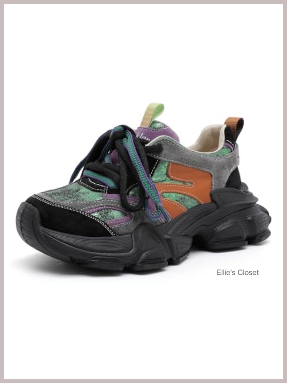 Women's Chunky Platform Sneakers Orthopedic Walking Shoes Non-Slip Lace Up